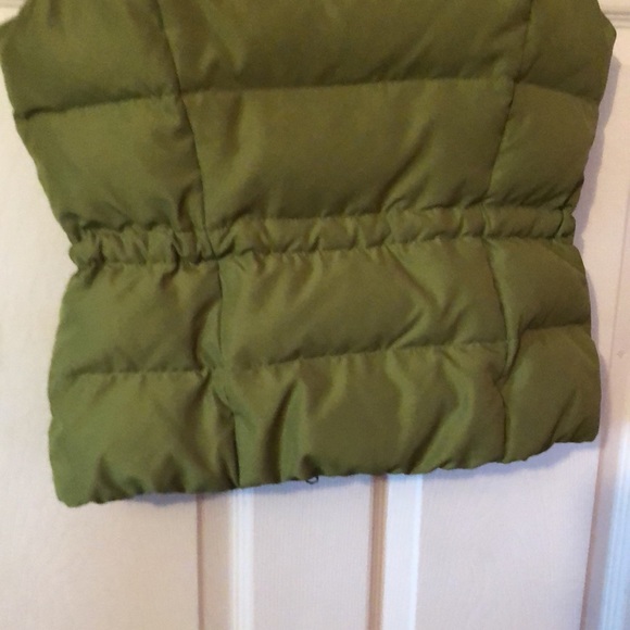 Abercrombie & Fitch Kids Green Dual Zipper Puffer Vest Girls XL - Picture 10 of 12